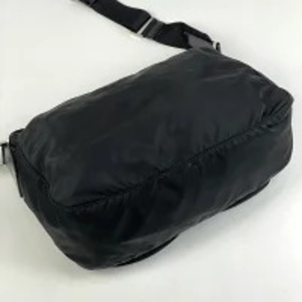 Prada Nero Bag Shoulder Crossbody Plate Black